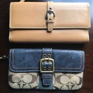 2 Authentic coach wallet/Wristlet